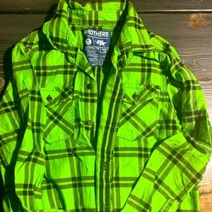 Brothers Youth Boys size 10 button down shirt
